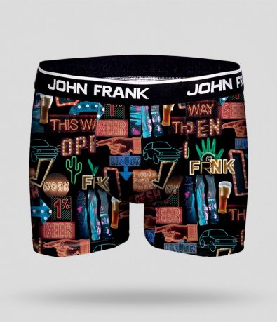 Цветни памучни боксерки John Frank 10837