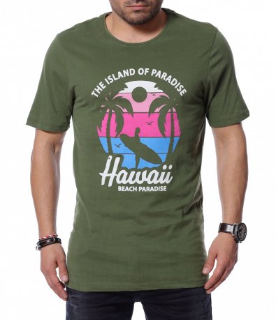Тениска с надпис Hawaii 12173