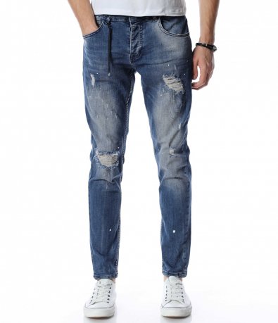 Skinny fit сини дънки 13187