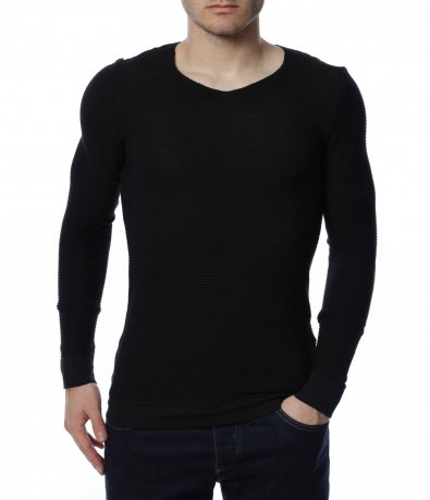 Едноцветен пуловер 13281