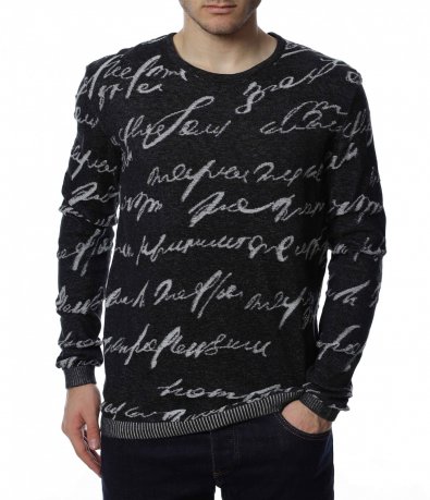 Пуловер с интересен шрифт 13282