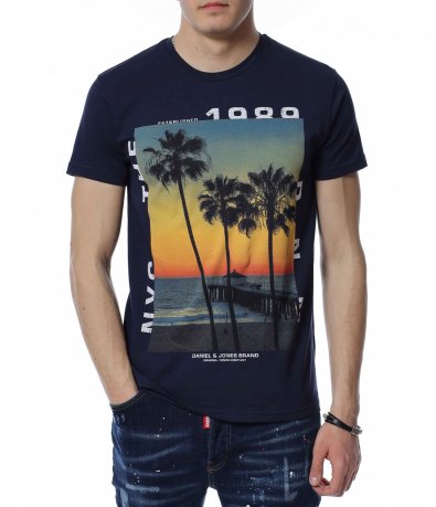 Тениска с плажна апликация 13401