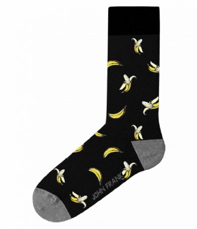 Чорапи с банани с черна основа 13604