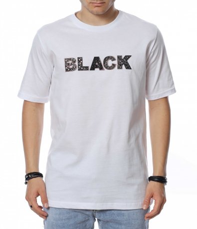 Тениска с надпис BLACK 13820