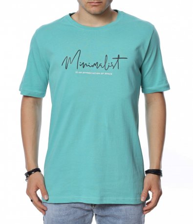 Тениска с надпис minimalist 13821