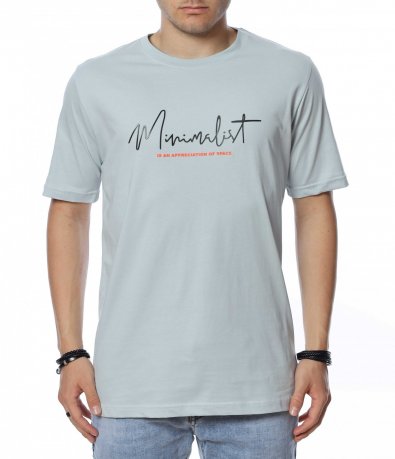 Тениска с надпис minimalist 13821
