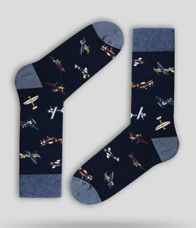 Чорапи с декорация самолети 14216