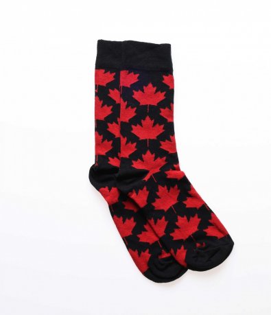 Чорапи с декорация кленови листа 14297