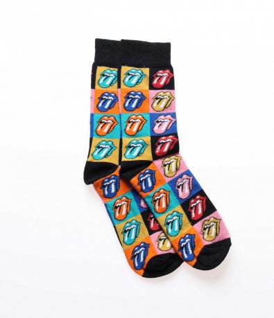 Чорапи с декорация женска уста 14326