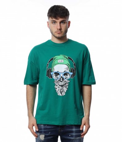 Тениска с декорация череп 14721