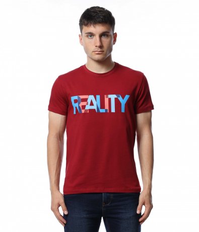 Тениска с надпис Reality 14838