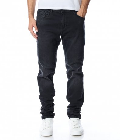Дънков панталон в черен цвят 15148