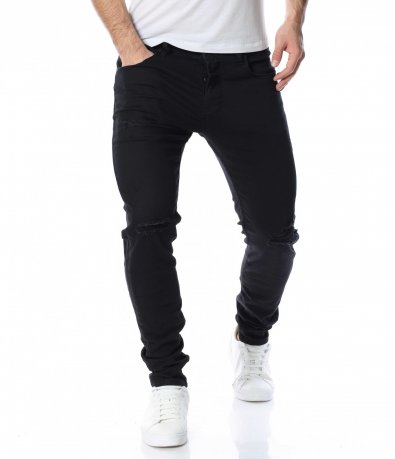 Черен дънков панталон 15326