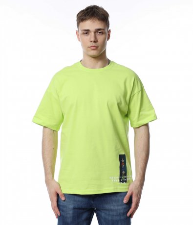 Oversize тениска с нашивка 15534