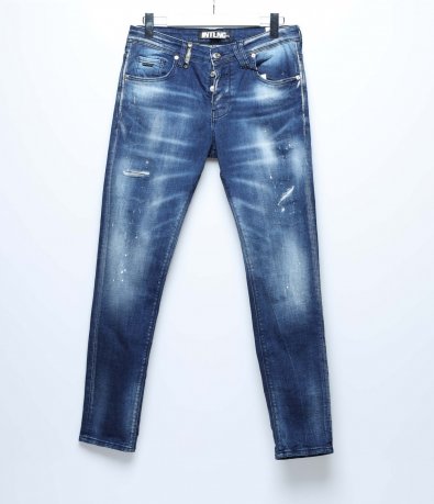 Изсветлени дънки с кръпки 16605